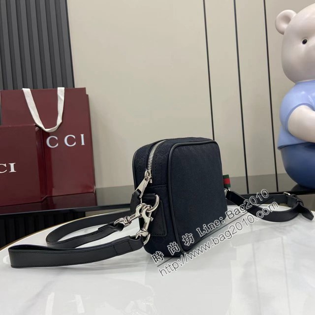 Gucci專櫃古馳最新款小號男士單肩斜挎包 jh2953型號：834802